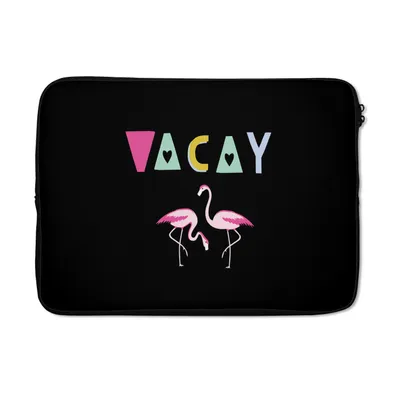 Produktbild von MuchoWow® Laptop Hülle 13 Zoll Sommer - Flamingo - Rosa Laptoptasche - Laptophülle - Sleeve - Rundumschutz