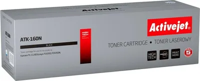 Produktbild von Activejet ATK-160N Tonerkartusche (Ersatz für Kyocera TK-160; Höchste; 2500 seiten; schwarz), 2500 Seiten, Schwarz, 1 Stück(e)