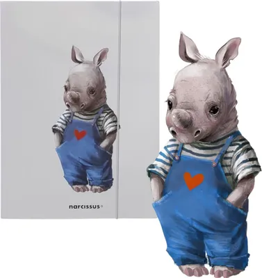 Produktbild von Teczka A4 na gumkę Nosorożec CUTE
