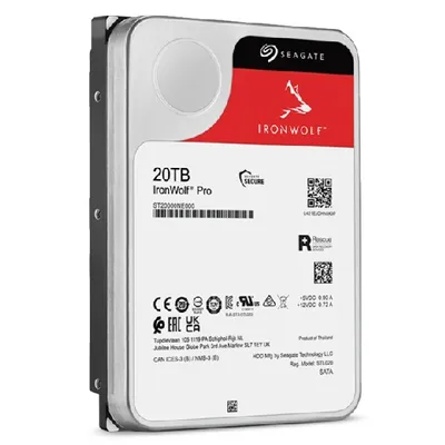 Obrázok produktu pre Seagate IronWolf Pro ST20000NE000 - Platňa - 20 TB - interná - 3,5" (8,9 cm)
