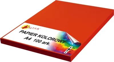 Immagine prodotto di Carta a colori A4 80g rosso intensivo 100 fogli