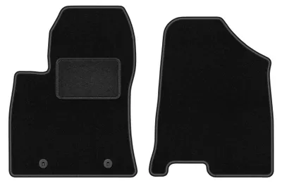 Image de Tapis avant en moquette pour hyundai Kona II 2022- (crossover) – 2 pièces, noirs, sur mesure – Wielganizator LUX