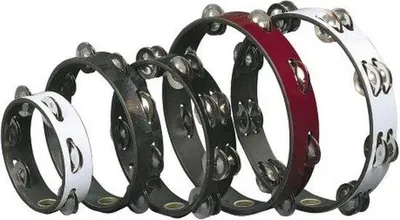 Image de Tambourin de 8 pouces avec clochettes pour instruments à percussion