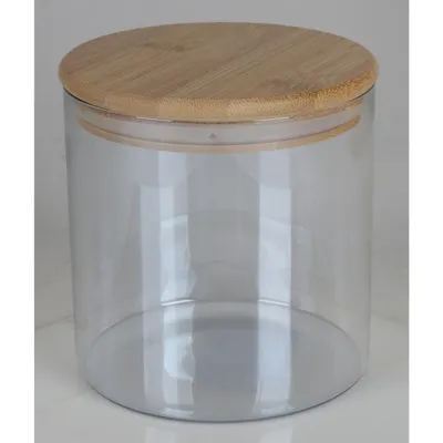 Image de 12x bocaux à provisions Couvercle en bambou Boîte Récipient Conservation Céréales Pâtes Riz