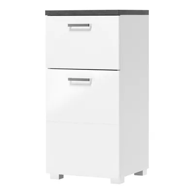 Obrázek produktu pro Idea Skříňka 1 dveře + 1 zásuvka PRAYA 70 bílá/beton