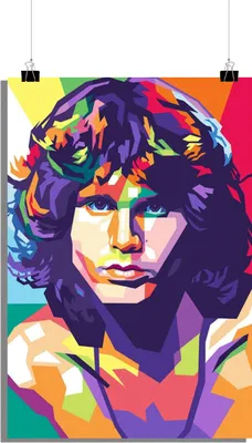 Zdjęcie produktu dla Plakat Jim Morrison - Plakat muzyczny - Plakat The Doors - Plakat legenda muzyki - 61x91cm - Idealny do oprawienia w ramę