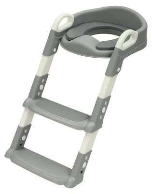 Immagine prodotto di Gradini per WC, regolabili in altezza, design antiscivolo, GRIGIO