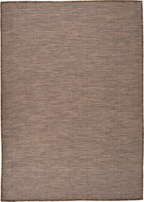 Produktbild von vidaXL Outdoor-Teppich Flachgewebe 140x200 cm Braun