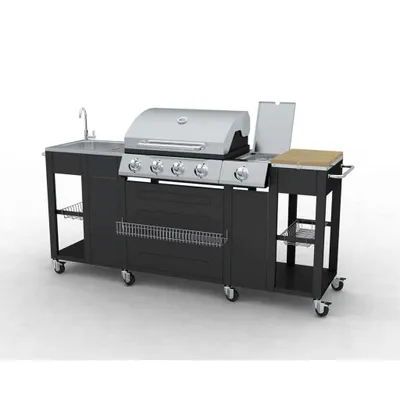 Immagine prodotto di Cucina esterna con barbecue, modello Montana, 4 bruciatori
