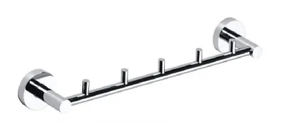 Obrázok produktu pre Tyč X-ROUND E s 5 háčikmi 395 mm, chróm