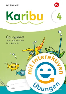 Produktbild von Karibu 4. Übungsheft 4 Druckschrift zum Sprachbuch mit interaktiven Übungen