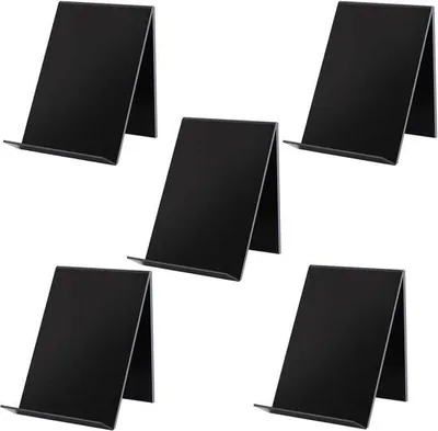 Produktbild von Famanu Bücherständer Acryl - 5 Stück, stabil, schwarz