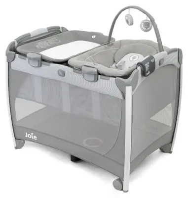 Image de Berceau de voyage compact avec table à langer et transat, adapté dès la naissance jusqu'à 3 ans