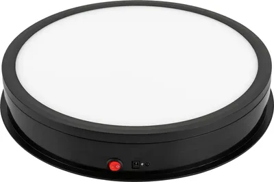 Immagine prodotto di Supporto girevole, velocità regolabile, diverse opzioni di illuminazione, BIANCO