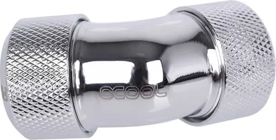 Produktbild von Alphacool 17404, Anpassung, Messing, Chrom, 45°, 23 mm, 46 mm