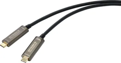 Zdjęcie produktu dla SpeaKa Professional Kabel połączeniowy USB-C / DisplayPort 10,00 m SP-9505620 Płaszcz TPE czarny [1x wtyczka USB-C