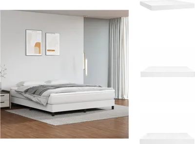 Immagine prodotto di vidaXL Materasso a molle insacchettate bianco 160x200x20 cm in Pelle finta - Materassi