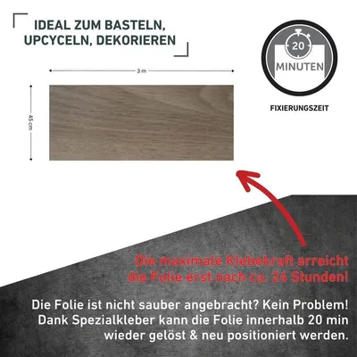 Produktbild von Klebefolie Kiefer taupe - 45x300cm