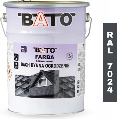 Zdjęcie produktu dla Farba Poliwin.dach Rynna Ogrodz. Grafit Ral 7024 5L