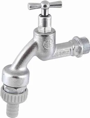 Obrázok produktu pre Js Výstupný Ventil S Prepínačom Rb, Rv, Sv, 1/2", Matný Chróm, Dvgw