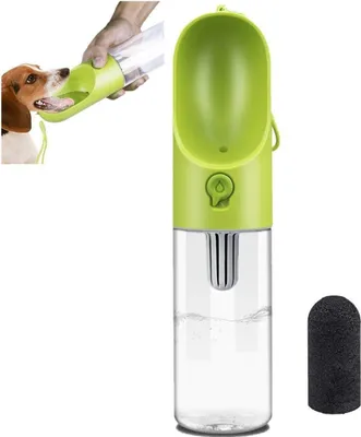 Produktbild von PETKIT P008 Reiseflasche EVERSWEET Travel One-Touch, grün, EVTGN, 400ml, Hund