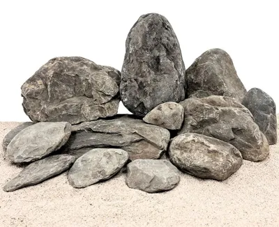 Produktbild von AquaOne Aquarium Naturstein Donnerkeil -Dark Blue Sky Rock 25 kg Mix Größe M-XL