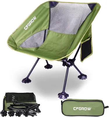 Produktbild von Campingstuhl faltbar, belastbar bis 150 kg, ultraleicht, kompakt, für Outdoor und Picknick