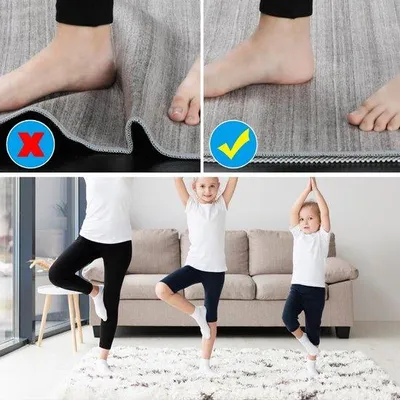 Immagine prodotto di Tappetino antiscivolo Unyqoos® 200 x 200 cm, sottotappeto in PVC antiscivolo, impermeabile e tagliabile – ideale per pavimenti in legno, laminato e piastrelle, per la casa e l'ufficio
