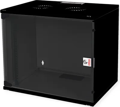 Produktbild von ROLINE 19-Zoll Wandgehäuse Basic 7 HE, 540x400 BxT Bausatz schwarz