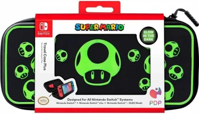 Obrázok produktu pre PDP 500-224-1UP Ochranný kryt pre prenosné herné konzoly Tvrdé puzdro Nintendo Black, Green