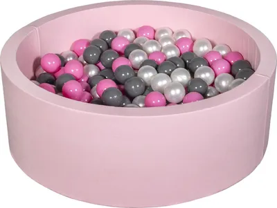 Produktbild von Bällebad Spielplatz + 200 Bälle perlrosa, hellrosa, grau