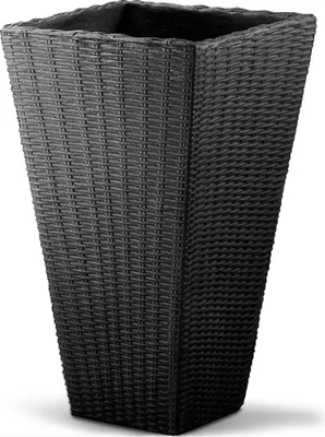 Produktbild von DEUBA® Blumentopf 59 Liter 70x40x40cm Wetterfest Bruchfest Kunststoff Indoor Outdoor Blumenkasten Pflanzkübel Blumenkübel Anthrazit