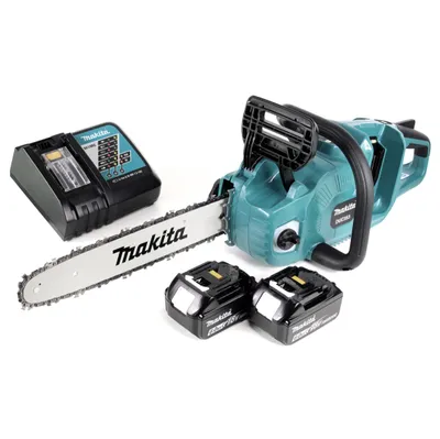 Produktbild von Makita DUC 353 RG2 Akku Kettensäge 36V ( 2x18V ) Brushless 35 cm + 2 x 6,0 Ah Akku + Ladegerät