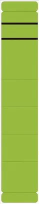 Produktbild von Ordneretikett alpha label - 60 mm Breite x 280 mm Länge - Permanent Kleber - Rechteck - Grün - Selbstklebend, Beschreibbares Etikett - 10 / Pack