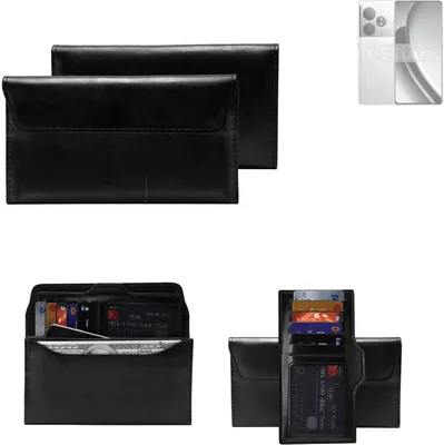 Produktbild von K-S-Trade Handy Hülle kompatibel mit Realme GT Neo 6 Schutz Hülle Tasche Schutz Case Handytasche Kunstleder schwarz, 1x