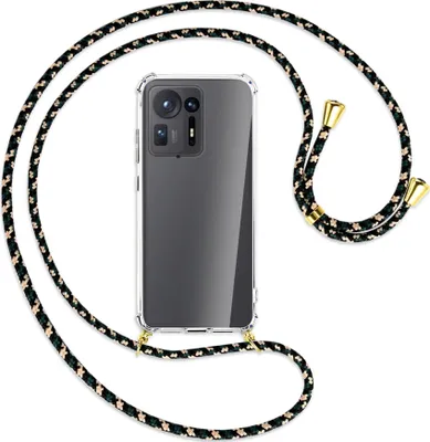 Produktbild von Handykette Backcover-Schutzhülle mit Band (Metall goldfarben) für Xiaomi Mix 4 - camouflage