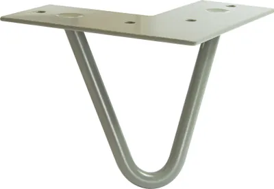 Produktbild von WAGNER Möbelbein HAIRPIN LEG Retro - 12 x 12 x 10 cm, Stahl, vintage, Bein schräg & Anschraubplatte - 12821701