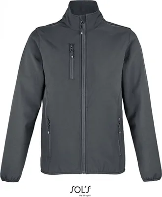 Produktbild von SOLs 03828 | WomenŽs Falcon Zipped Damen Softshell Jacke - Farbe: Charcoal Grey (Solid) - Größe: M