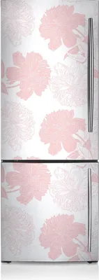 Produktbild von Magnete Küche Kühlschrank Kühlschrankmagnete 60x205 cm - Pinke Blumen