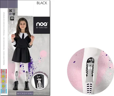 Produktbild von Halloween-Strumpfhose für Mädchen BLACK Bianco 152-158