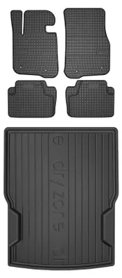 Zdjęcie produktu dla Dywaniki gumowe + mata bagażnika do BMW 4 F33 2013-2020 (cabrio, standardowy bagażnik) – czarne, dopasowane – Wielganizator SolidPRO