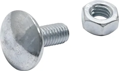 Produktbild von Flachrundschraube, mit Mutter M6x16 - DIN603