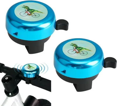 Imagen del producto de Timbre para bicicleta, diseño de dinosaurio, resistente al agua, anticorrosivo, ideal para bicicletas de montaña y de carretera