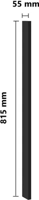A diagram showing the dimensions of a kitchen cabinet.