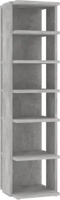 Zdjęcie produktu dla vidaXL Szafka na buty betonowa szara 27,5x27x102 cm materiał drewnopochodny