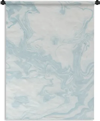 Produktbild von MuchoWow® Wandteppich Wandbehang Marmor - Blau - Linie 120x160 cm Tapisserie Dekoration Wandtuch - Wohnzimmer - Moderne