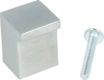 Produktbild von Möbelknopf aus Edelstahl 19mm x 19mm Schrankknopf Küchenknopf Türgriff Knopf