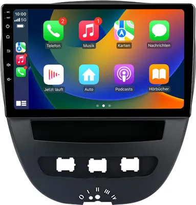 Obrázok produktu pre 10" Android Autorádio 64GB pre Peugeot 107 Citroen C1 2005-2014 Android Auto Carplay Navigácia