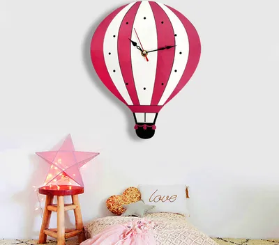 Image de Moderne simple style horloge murale, mignon de bande dessinée de l'air de modélisation chat horloge murale salon chambre d'enfant muet horloge murale acrylique, 19×29,5 cm