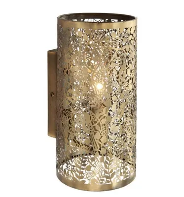 Image de Applique Lampe de chevet Lampe ajourée Métal Lampe de salon Or